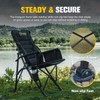 BUNKER INDUST Folding Camping Chair, Oversized with Padded Cushion, Outdoor