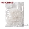 White Traverse Rod Slides Curtain Track Glider Hooks for Curtains(100