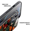 Tabavsit Case Compatible with iPhone13, Flower Floral Pattern. Glass Shell