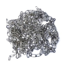 KAIISSA Stainless Steel Chain Strong, Heavy Duty Welded Chain Links for Hanging Fences, Walking with the Dog Chain, Swivel Chain, Drying the Laundry Chain, Maximum Load 10 kg, 1.2 mm - 16 m