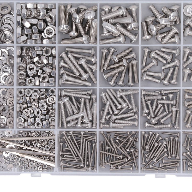 884 Pcs Screw Nut Washer Wrench Kit M2 M3 M4
