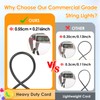Mlambert 96Ft(2x48ft) Outdoor Patio Lights, RGB Dimmable Cafe String Lights