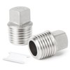 TAILONZ 10 PCS Stainless Steel Thread Fittings, Square Threaded Pipe