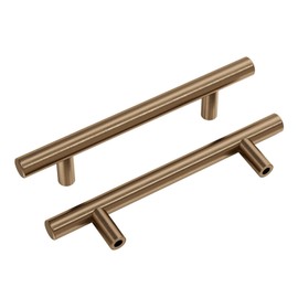 goldenwarm 10 Pack Champagne Bronze Drawer Handles 96mm Hole Centers Champagne Bronze Cabinet Pulls Champagne Drawer Pulls Kitchen Cupboard Handles Champagne Handles
