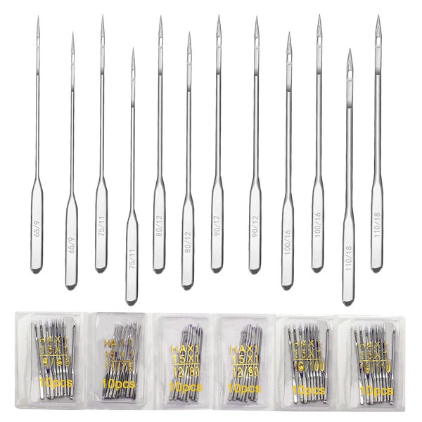 Benvo Sewing Needles, Set of 60, Household Sewing Needles Set,