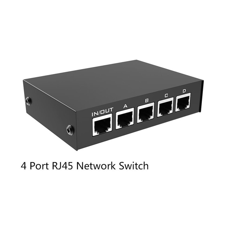 Lyaciomn 4 in 1 Out 100/1000Mbps Mini Gigabit Network Switch