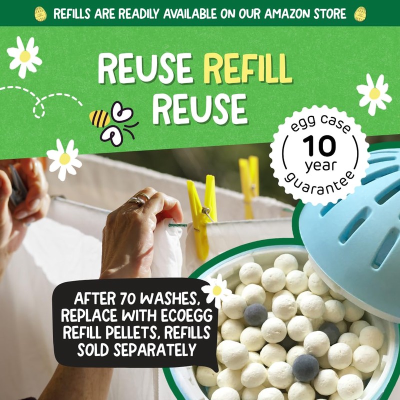 Ecoegg Laundry Egg – Fresh Linen | 70 Loads Refillable