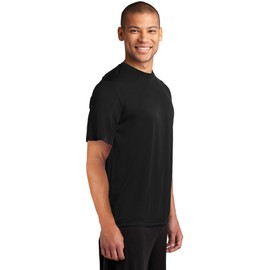Port & Company Performance Tee | UPF 50 Athletic Workout Clothing for Spring & Summer | PC380, Jet Black, X-Large