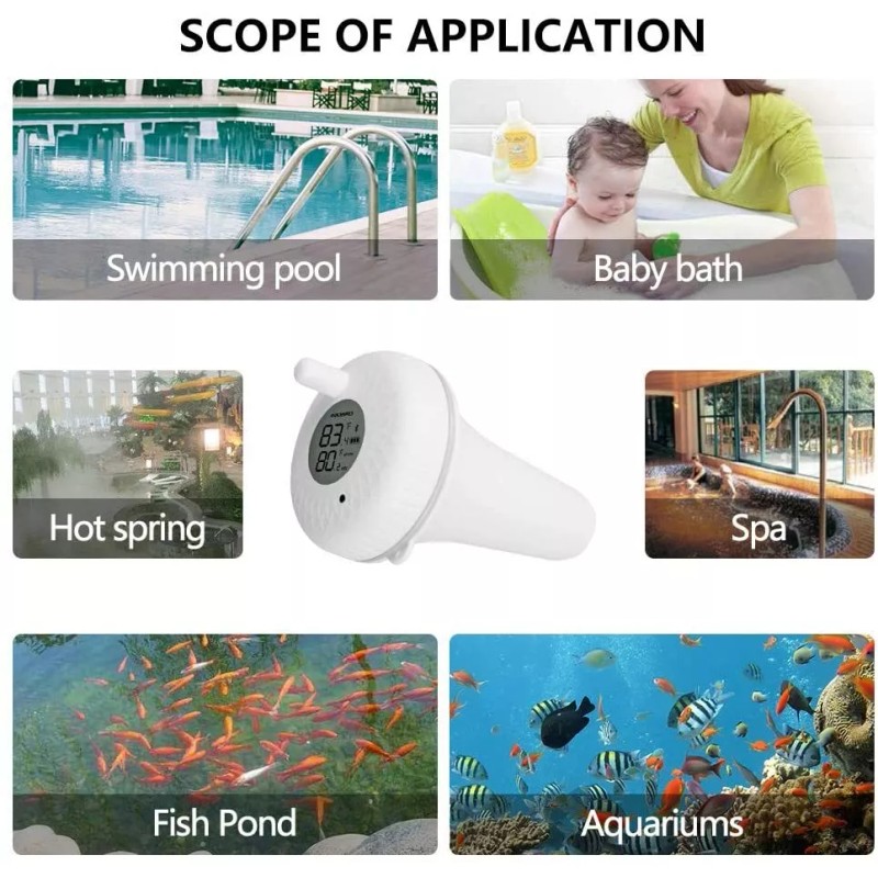 Inkbird Pool Floating Thermometer Bluetooth Remote APP Monitor Temperature Hot
