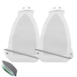2 PCS Iron Cover Non-stick Iron Protector Heat Resistant Teflon Irons Sole Shoe Cover Easy Installation Sole Plate Accessory for Clothes Prevents Sheening and Scorching