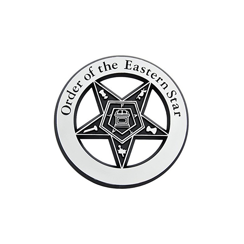 Order of the Eastern Star ABS Plastic Masonic Auto Emblem
