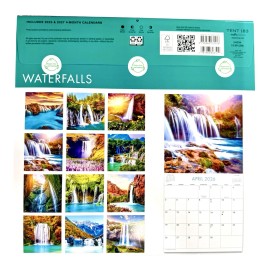 Dayspring 2026 WATERFALLS 12” X 24” 16 Month Wall Calendar NEW SEALED