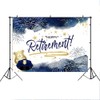 Lofaris Happy Retirement Backdrop - Police Retirement Party Decorations Flag,