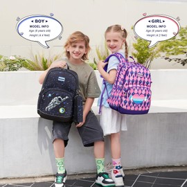 Cusangel Dinosaurs Backpack for Girls Boys,5-10 Ages in Elementary and Toddler School,Backpack for Daycare kids,18L