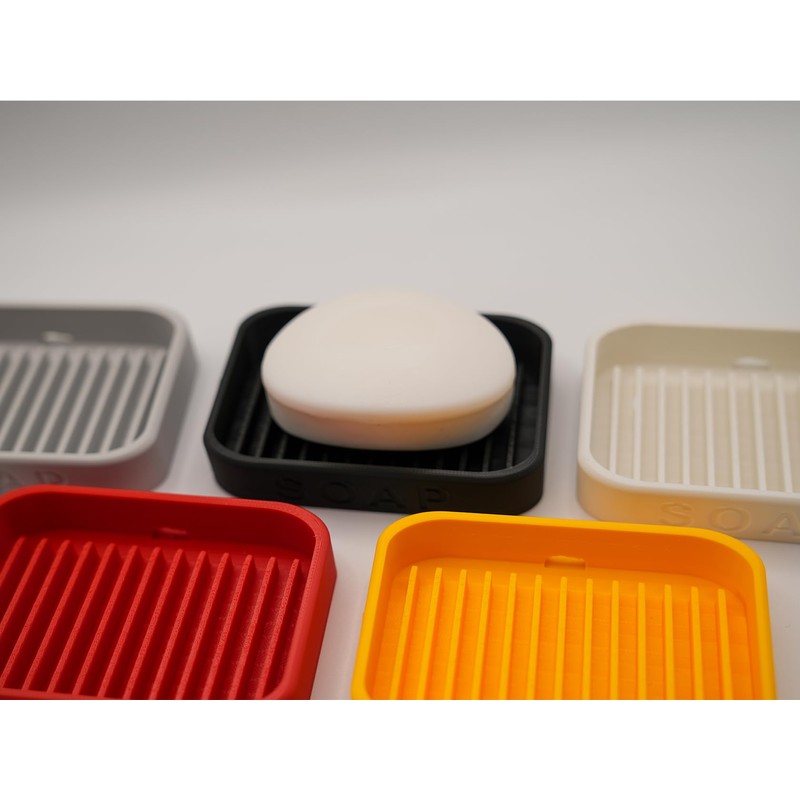 Modern Soap Dish, Bathroom Sink Holder with Drainage, 10.5 x