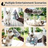 Cat Wrestling Glove, Interactive Hand Mitt Toy with Interchangeable Feather