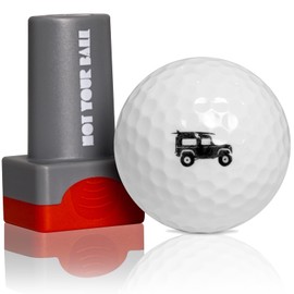 ZEETY Golf Ball Stamp, Golf Ball Stamper, Self-Inking Golf Ball Stamp Marker to Identify Golf Balls, Golf Gifts Golf Accessories for Men and Women Golfers (SURF CAR)