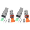 2pc 2 Pin Fits Deutsch Dt Series Multi Plug Waterproof