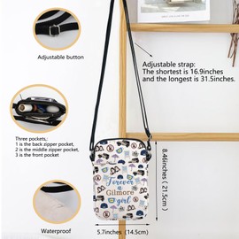 Gilmore Luke's Crossbody Bag Lorelai And Rory Fans Gift Luke's Diner Shoulder Bag Gilmore TV show Merchandise (Gilmore CB CA)