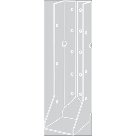 Simpson Strong-Tie LUC210Z LUC ZMAX Galvanized Face-Mount Concealed-Flange Joist Hanger for 2x10