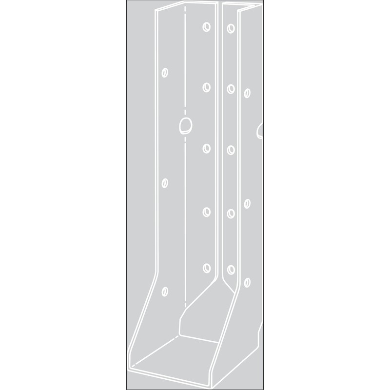 Simpson Strong-Tie LUC210Z LUC ZMAX Galvanized Face-Mount Concealed-Flange Joist Hanger