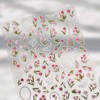 Flower Nail Stickers Aurora Nail Decals 3D Self Adhesive Nail