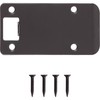 Round Corner Extended Lip Strike Plate, 2-1/4" x 4", (4-1/2"