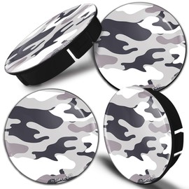 SkinoEu® 4 x 60mm 3D Gel Car Wheel Centre Universal Rims Hub Center Caps Vehicle Auto Tuning Emblem Camouflage C 22 Z*