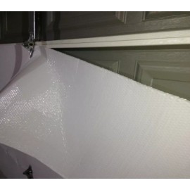 US Energy Products WAYNE DALTON 1 Car White Poly-Foam Garage Door Insulation Kit 9Lx8H (5 PANEL)