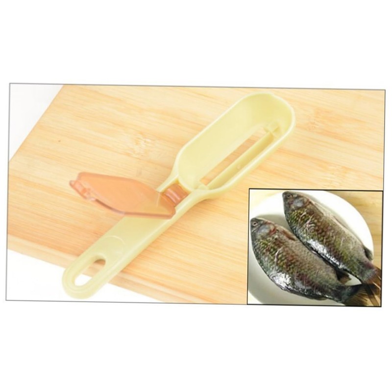 Alipis Super Practical Fish Scales Peeler Kitchen Gadget Cover Easy