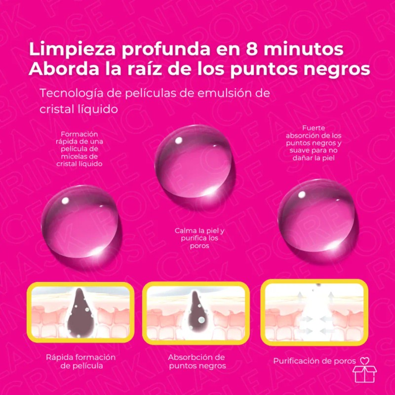 Crema Mágica Quita Puntos Negros Lanbena Tiras