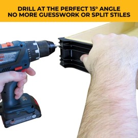 FastCap 15-Degree Drawer Drilling Jig for Cabinet and Drawer Assembly - Wood Working Tools for Home Repair and Home Improvement - 02380