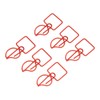100pcs Paper Clips Prevent Slip Cute Candle Shaped Decorative Metal