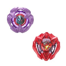 Spinning Top X Set, 2 Spinning Tops - Buster Dran UX Attack Type and Lance Knight Defense Type, Right Battle Tops, Great Toy Gift for Boy Kid 6+