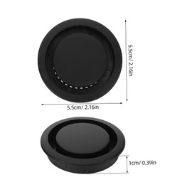 SEWACC 5pcs Air Vent Hole Covers Soffit Vents for Cabinet and Wardrobe Breathable Design for Odor Reduction and Heat Distribution Durable and