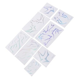 BRRNOO Kpop Anime Cosplay Kpop Theme Pegatinas Temporales para Juegos de Rol y Fiesta Anime Theme (Tipo 2)
