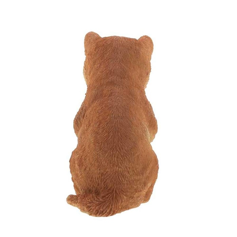Red Stone Figurine, Brown, Approx. 7.1 x 3.9 x 6.3