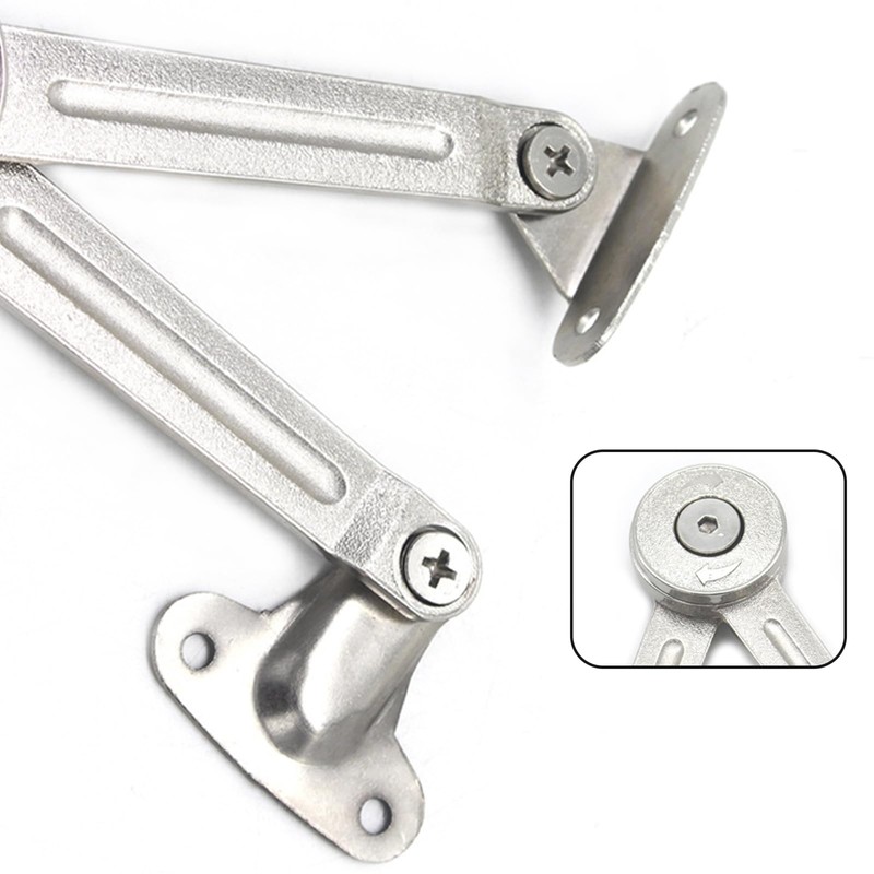Unxuey Heavy Duty Lid Stay Hinges, 2Pcs Folding Lid Support