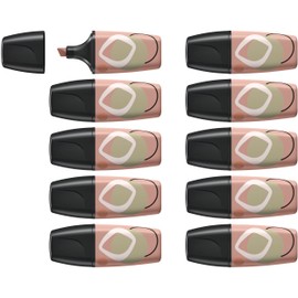 Highlighters - STABILO Boss Mini Naturevibes - Pack of 10 - Umbra