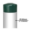 SKIR'CO RAL 6005 Fence Post Caps Round 60 mm Green