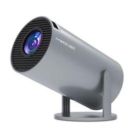 Mini proyector portátil Auto Keystone, proyector Inteligente 4K/ 200 ANSI con WiFi 6, BT 5.0, Pantalla de 130 Pulgadas, Giro de 180 Grados, Sistema operativo Android Integrado 11.0- Color Gris