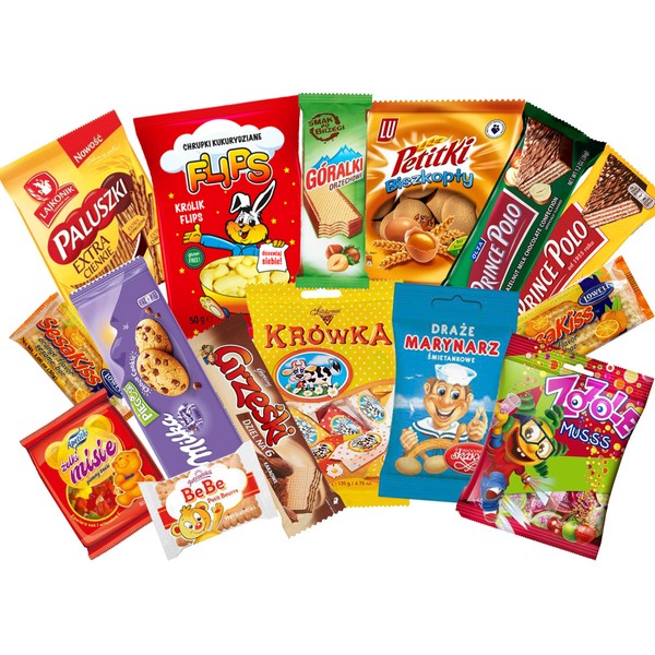 TASTE OF POLAND KIDS SNACK BOX packing by Granda, 15 Count.