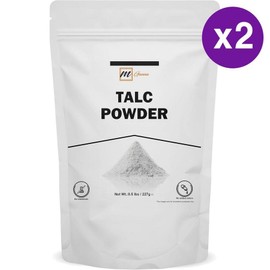 mGanna 100% Natural Talc Powder 227g 2pcs 100% Natural Talc Powder for Facial Make-up and Cosmetic formulations / mGanna 100% 네추럴 탈크 파우더 227g 2개 100% Natural Talc Powder for Facial Make-up and Cosmetic formulations