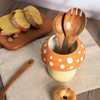 Bicuzat Mushroom Shaped Ceramic Kitchen Utensil Holder, Large Cooking Utensil