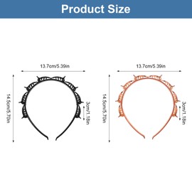 Pack of 2 Hair Bands with Clips Hairstyle Aid Headband with Clips Bangs Hairstyle Hairpin Twist Clip Headband Hair Accessories Hair Band Hair Bands Hair Pins Hairdressing Supplies for Women Girls