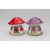 Cosmos Gifts 21021 Colorful Mushroom House Salt and Pepper Shaker