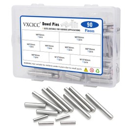 VXCICC 90Pcs Stainless Steel Dowel Pins - Shelf Brackets, Pegs, Hardware for Bunk Bed Replacement, DIY Shelving, Cabinet Supports(M6/M8/M10)