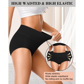 CULAYII Postpartum Underwear for Women Pregnancy Brief Soft Breathable High Waisted Underwear Cotton Tummy Control Women Pack