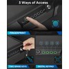 TIGERKING Gun Safe,Biometric Gun Safe for Pistols,Quick Access Pistol Safe