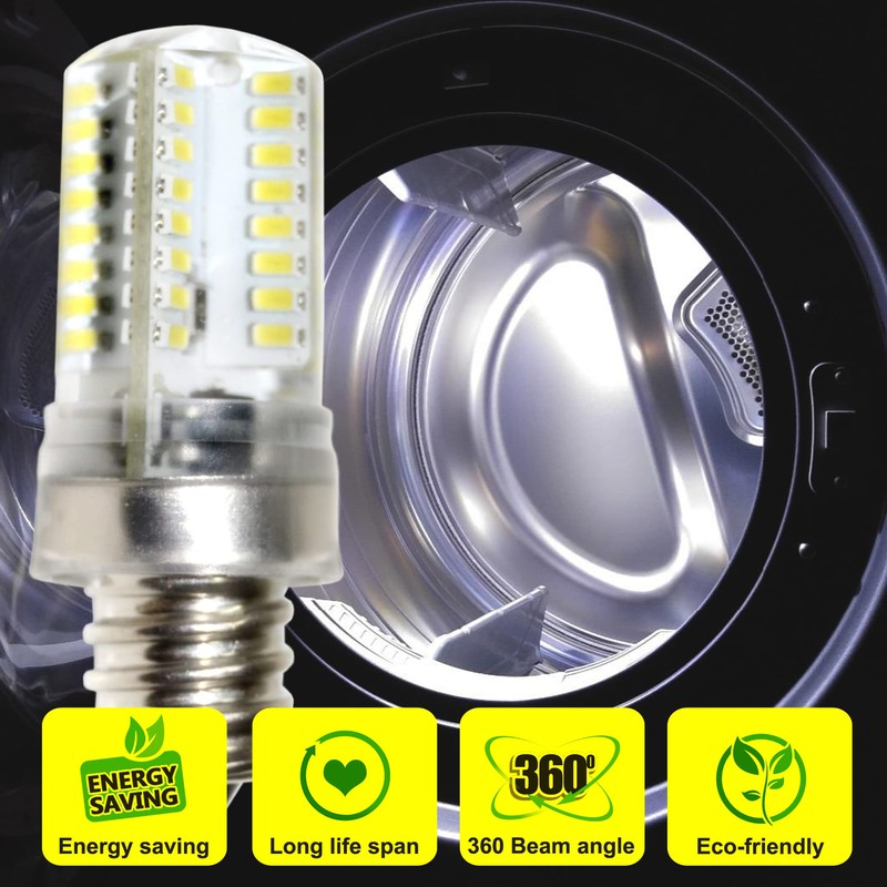 HQRP E12 Candelabra Base LED Bulb Cool White AC 110V